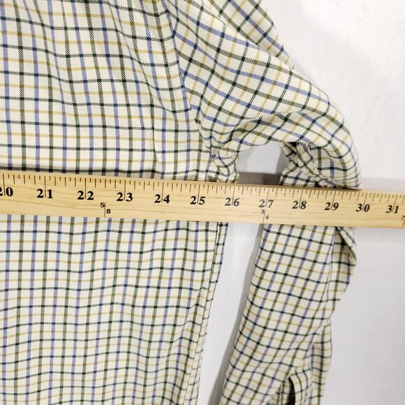 Abercrombie & Fitch Shirt Mens Medium Multicolor Check Wool Blend Button Down - Picture 7 of 11